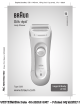 Braun LS5560, Legs & Body, Silk-épil Lady Shaver Kasutusjuhend