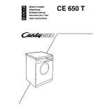 Candy CE 650 T Omaniku manuaal