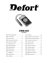 Defort DMM-600 Omaniku manuaal