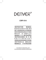 Denver CRP-514 Kasutusjuhend