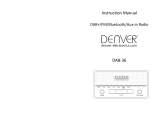 DENVER® DAB+ radio Kasutusjuhend
