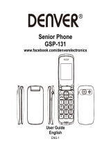 Denver GSP131 Senior Phone Kasutusjuhend