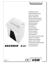 HSM Securio B22 5.8mm Kasutusjuhend
