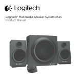 Logitech Z333 2.1 Speakers – Easy-access Volume Control Kasutusjuhend