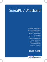 Plantronics SupraPlus Wideband HW261 Kasutusjuhend