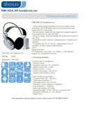 Vivanco FMH 6050 RF HEADPHONE SET Kasutusjuhend
