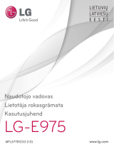 LG E975 Kasutusjuhend
