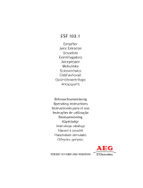 Aeg-Electrolux ESF103.1 Kasutusjuhend