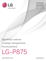 LG LGP875.ANLDBK Kasutusjuhend