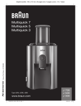 Braun Mutiquick 7 Juicer J700 J500 J300 Kasutusjuhend