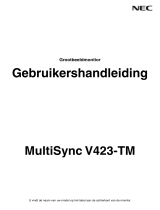 NEC MultiSync V423-TM Omaniku manuaal