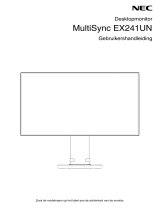 NEC MultiSync EX241UN Omaniku manuaal