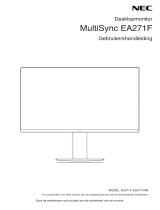 NEC MultiSync EA271F Omaniku manuaal