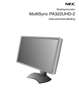 NEC MultiSync PA322UHD-2 Omaniku manuaal