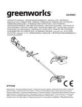 Greenworks GD40BC Kasutusjuhend