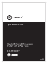 Digisol DG-GS1008PF (H/W Ver. B2) Quick Installation Guide