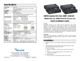 MuxLab HDMI Extender Kit, HDBaseT Lite, UHD-4K, PoE paigaldusjuhend