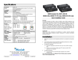MuxLab HDMI Extender Kit, HDBT, UHD-4K paigaldusjuhend