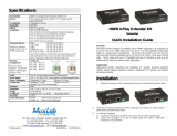MuxLab HDMI 4-Play Extender Kit paigaldusjuhend