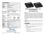 MuxLab HDMI/RS232 Extender Kit paigaldusjuhend