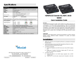 MuxLab HDMI/RS232 Extender Kit, HDBT, 4K/60 paigaldusjuhend