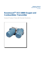 Rosemount OCX 8800 O2 / Combustibles Transmitter General Purpose Omaniku manuaal