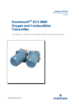 Rosemount OCX 8800 O2 Combustibles Transmitter Hazardous Area Omaniku manuaal