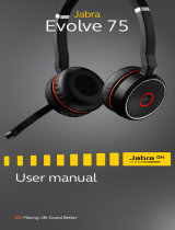 Jabra Evolve 75 ANC Headphones [HSC040W, END040W] Kasutusjuhend