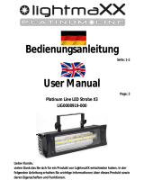 Lightmaxx Platinum Line LED Strobe X3 Kasutusjuhend