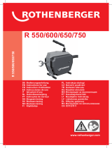 Rothenberger Drain cleaning machine R750 Kasutusjuhend