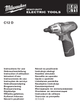 Milwaukee c12 d Instructions For Use Manual