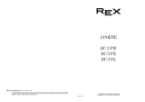 REX RC3PW Kasutusjuhend