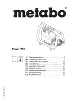 Metabo Air Compressor Power 260 Kasutusjuhend