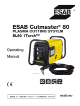 ESAB Cutmaster 80 Plasma Cutting System Kasutusjuhend