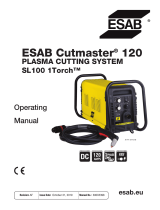 ESAB Cutmaster 120 Plasma Cutting System Kasutusjuhend