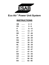 ESAB Eco Air Power Unit System Kasutusjuhend