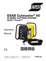 ESAB ESAB Cutmaster 60 Plasma Cutting System Kasutusjuhend