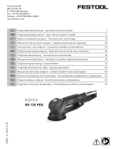 Festool Getriebe-Exzenterschleifer RO 125 FEQ-Plus ROTEX Kasutusjuhend