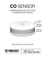 Fibaro Carbon Monoxide Detector Kasutusjuhend