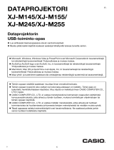 Casio XJ-M140, XJ-M145, XJ-M150, XJ-M155, XJ-M240, XJ-M245, XJ-M250, XJ-M255 (SerialNumber: B9***B) XJ-M145/M155/M245/M255 USB-toiminto-opas