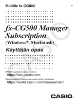 Casio fx-CG500 Manager Subscription Kasutusjuhend