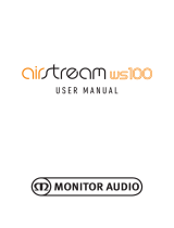Monitor Audio airstream WS100 Kasutusjuhend