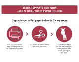 JD Jack N'Drill Jack N’ Drill 2-Pack Toilet Paper Holder in Modern Classic Black Finish Kasutusjuhend