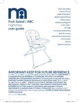 mothercare Fruit Salad ABC Highchair Kasutusjuhend