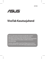 Asus Vivotab smart Kasutusjuhend