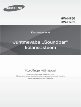 Samsung Soundbar HW-H750 320 W, 4.1 kanal Kasutusjuhend