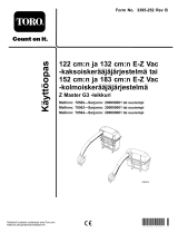 Toro 72in E-Z Vac Triple Bagging System, Z Master G3 Mower Kasutusjuhend