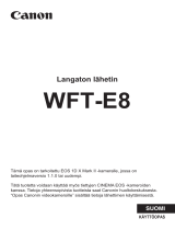 Canon Wireless File Transmitter WFT-E8 Kasutusjuhend