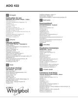 Whirlpool ADG 422 Kasutusjuhend