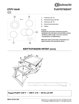 Whirlpool ETP 8460/IN Kasutusjuhend